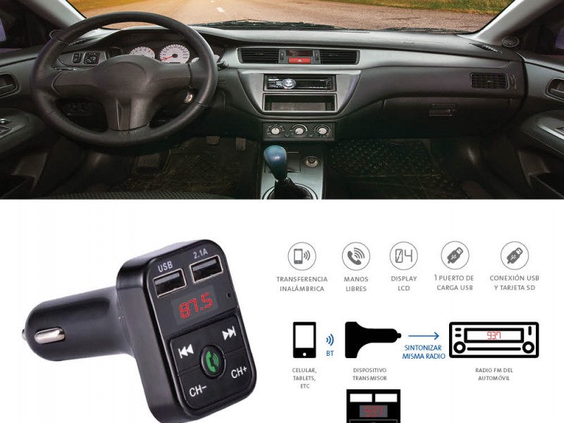 TRANSMISOR BLUETOOTH CON USB + SD KCR-4319