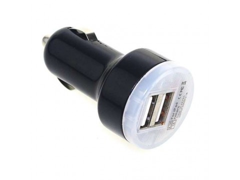 CARGADOR P/AUTO KOLKE  NEGRO 2 USB